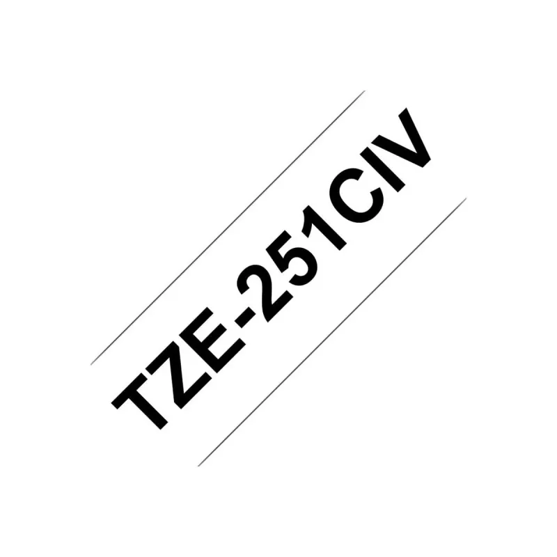 Brother TZE231CIV label-making tape Black on white TZe