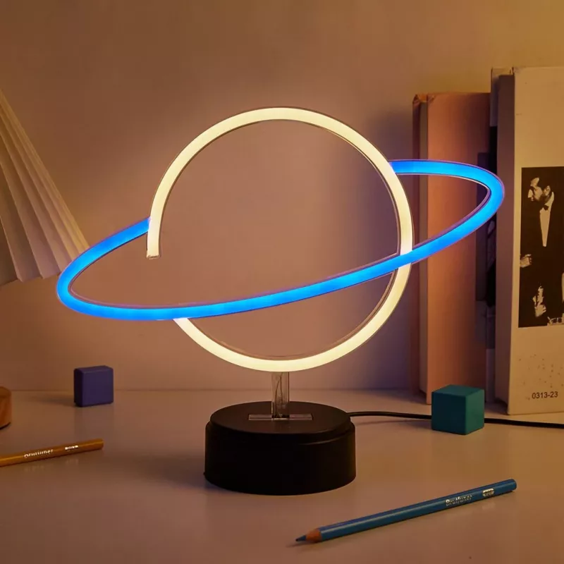 Manta SNL38BLT Style Neon Lights Planet decorative LED lamp