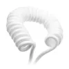 Coiled USB cable Ducky White Edition DACOC2-WHT1, detachable, white coiled design