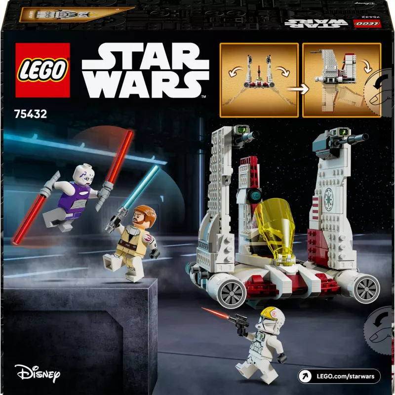 LEGO Star Wars V-19 Torrent Fighter 75432 building set — 567 pcs, 3 minifigures, display and play model