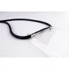 Phone necklace case Lookabe for iPhone 7/8 Plus — gold chain, black pouch