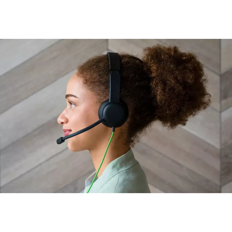 Wired conference headset Acer GP.HDS11.01N — supra-aural, 2 m cable, 20–20000 Hz, 160 g, black