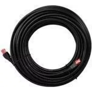 Wentronic goobay - Patch-Cable - RJ-45 (M) to RJ-45 (M) - 50,0m - UTP - CAT 6 - Shielded, outdoors, robust - Black (55437)