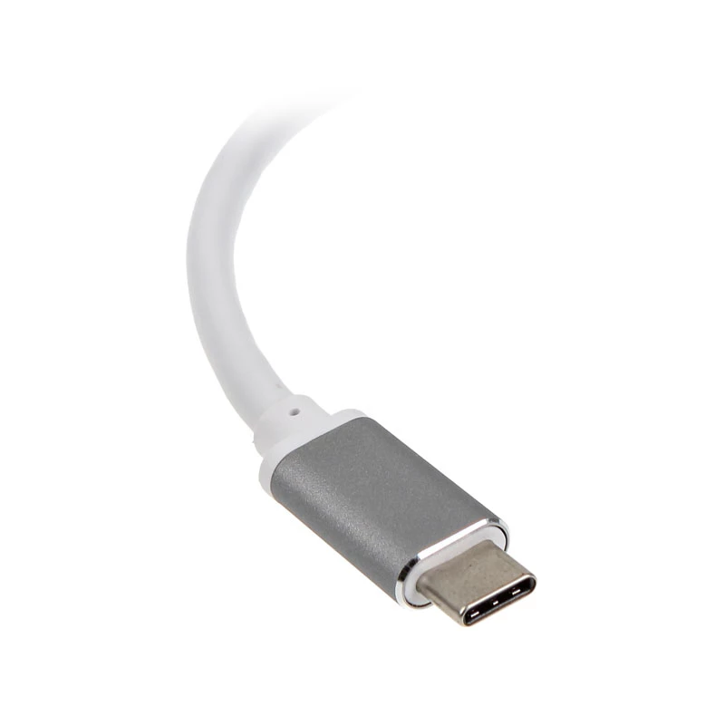 SilverStone SST-EP08C - USB 3.1 Type-C Adapter to HDMI/USB Type C/USB Type A - Silver