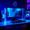 Decorative neon-style LED light MANTA SNL27BLT Style Neon Lights ASTRONAUT, plug-in tabletop wall LED accent