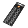 EK Water Blocks EK-Quantum Torque Color Ring 10-Pack STC 12/16 Silver