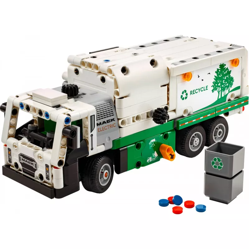 Construction toy LEGO Technic Mack LR Electric Garbage Truck 42167 — 503 pieces, motorized, size 230×80×90 mm