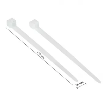 Good Connections KAB-15T36 - Kabelbinder mit paralleler Einführung - Nylon - Transparent - 3,5 cm - V2 - -40 - 85 °C