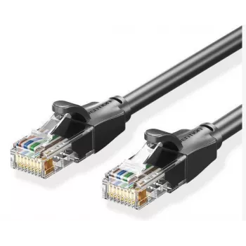 Patch Cable CAT.6 UTP/1M Black Ibebf Vention