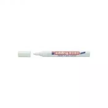 Permanent Marker Edding 8050 Bullet Tip White 1 pc