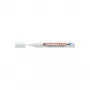 Permanent Marker Edding 8050 Bullet Tip White 1 pc