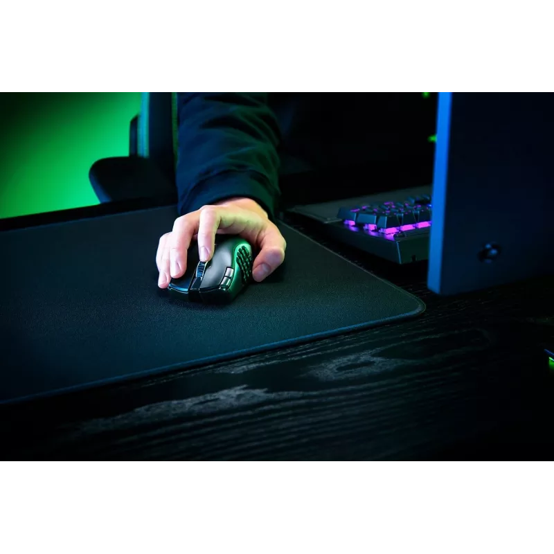 Gaming mouse Razer Naga V2 HyperSpeed RF Wireless + Bluetooth, right-hand, 30000 DPI, optical, black