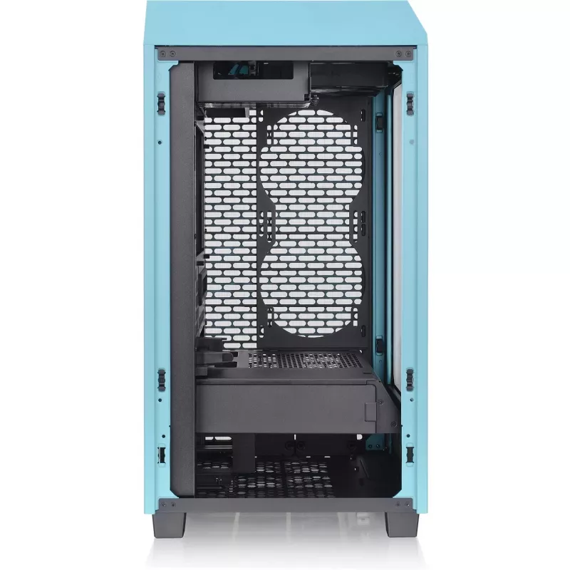 Thermaltake The Tower 200 turquoise Tempered Glas
