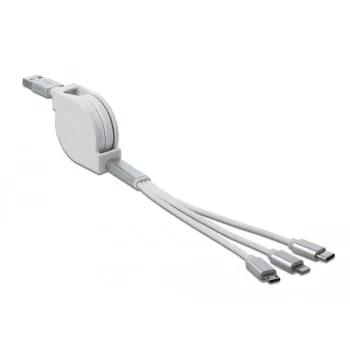 USB Cable DeLOCK 85850 0.98m USB 2.0 USB A USB C/Micro-USB B/Lightning