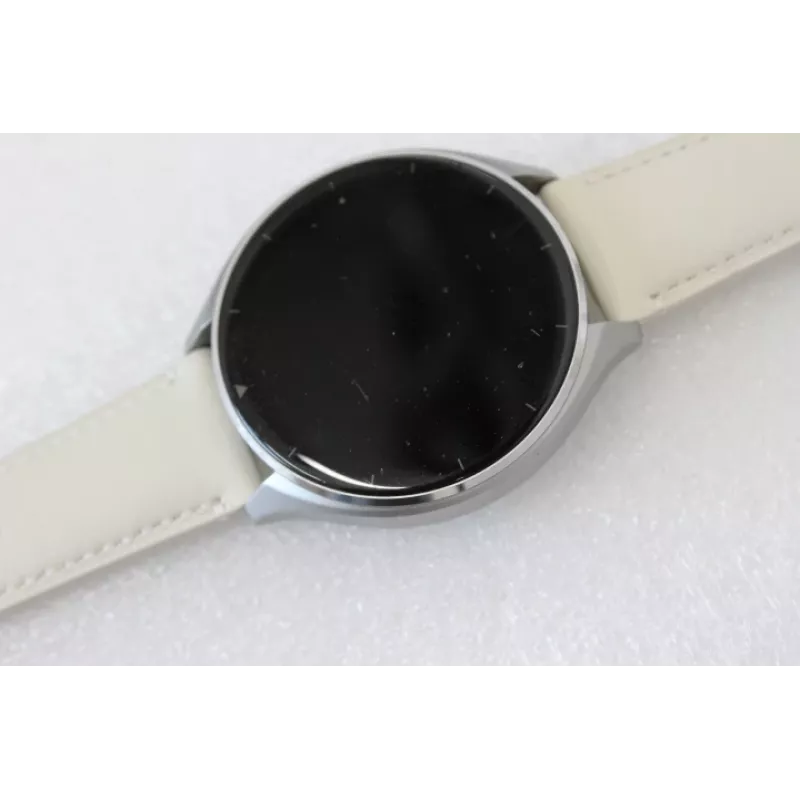 SALE OUT. Xiaomi Watch 2 Titan Gray Case With White Leather Strap | SALE OUT. Xiaomi Watch 2 Titan | Smart watch | GPS (satellite) | AMOLED | 1.43inch | USED, SCRATCHES ON SCREEN A