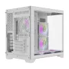 Darflash FT418 computer case + 6 aRGB fans (white)