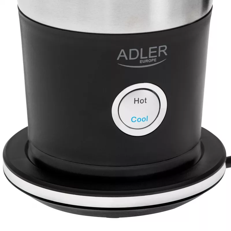 Automatic milk frother Adler AD 4497 — stainless steel, 600W, froth 120 ml / warm 300 ml, hot & cold