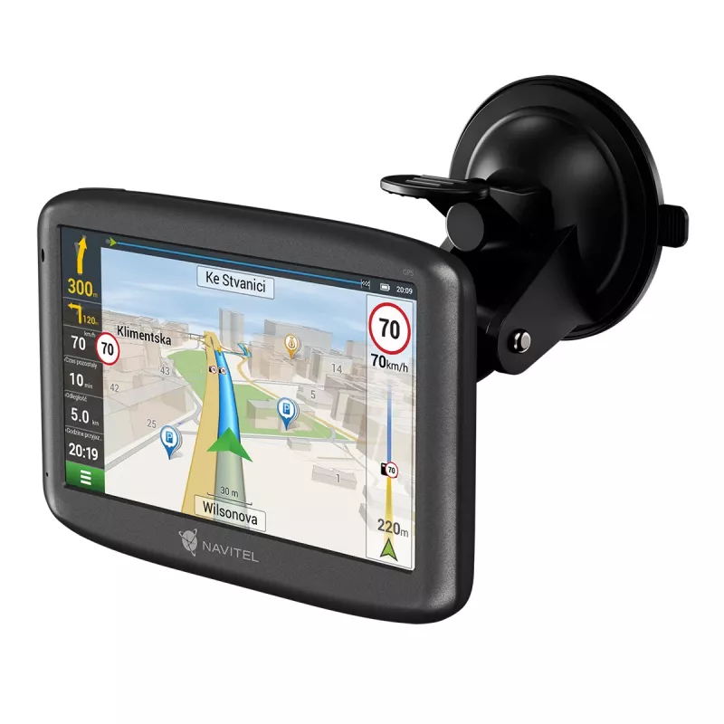 GPS navigator Navitel Navitel E505 Magnetic — 5 inch TFT touchscreen, 8 GB, MicroSD, handheld/fixed, 161 g