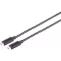 USB Cable S/CONN 30-41045 USB 3.2 Gen 2 3m USB C Black