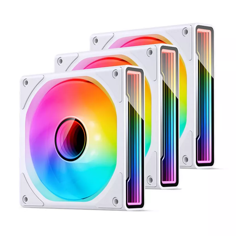 Cooling fan Jonsbo ZK-120W 3in1 A-RGB white — 120 mm, A-RGB lighting