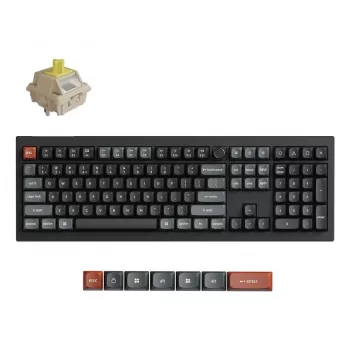 Mechanical keyboard Keychron V6 Ultra 8K — Full-size 100% QWERTY, Bluetooth, RGB, Black