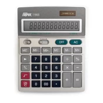 Calculator Desktop Forpus FO11003 Basic Grey
