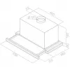 Undercounter hood Respekta CH4138IX, Charcoal filter, Noise level 55dB