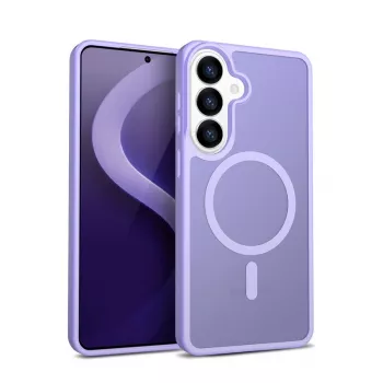 Crong Hybrid Matte Magnetic case for Samsung Galaxy S26 — TPU+PC, Lavender