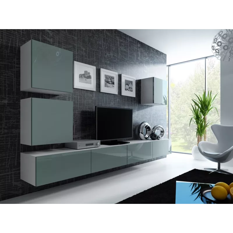 Cama Square cabinet VIGO 50/50/30 white/grey gloss