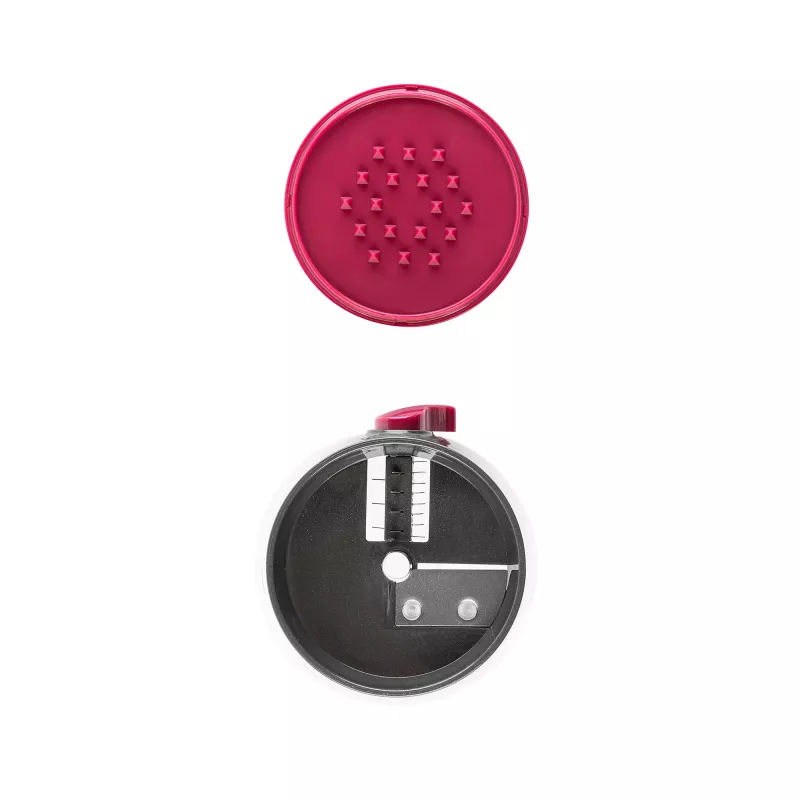 Manual food chopper JATA HMAQ4508 Black Pink Stainless steel blade