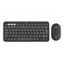 Logitech Pebble 2 Combo for Mac Wireless Keyboard Mouse QWERTZ German Graphite