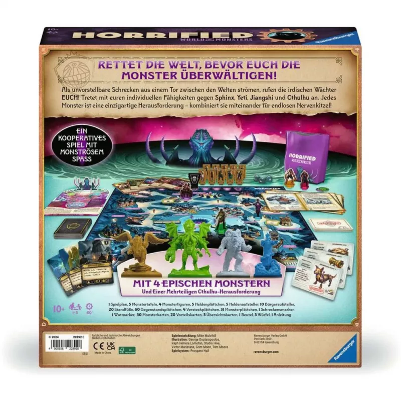 Horrified World of Monsters, Board Game