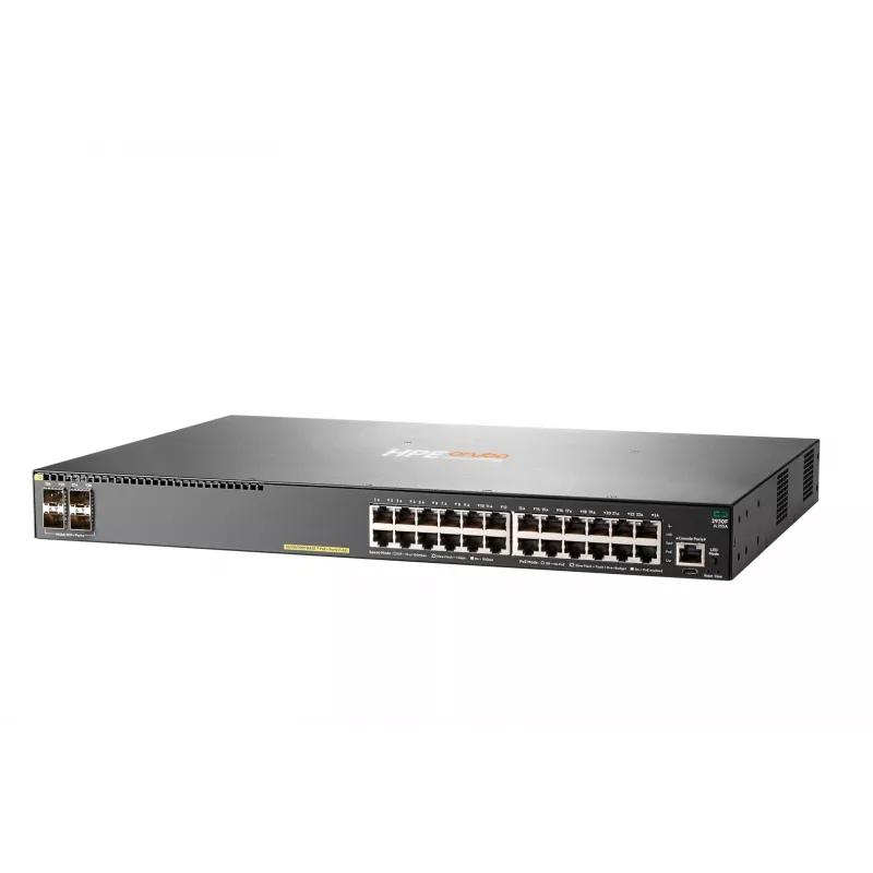 HPE Aruba Networking 2930F 24G PoE+ 4SFP+ Switch