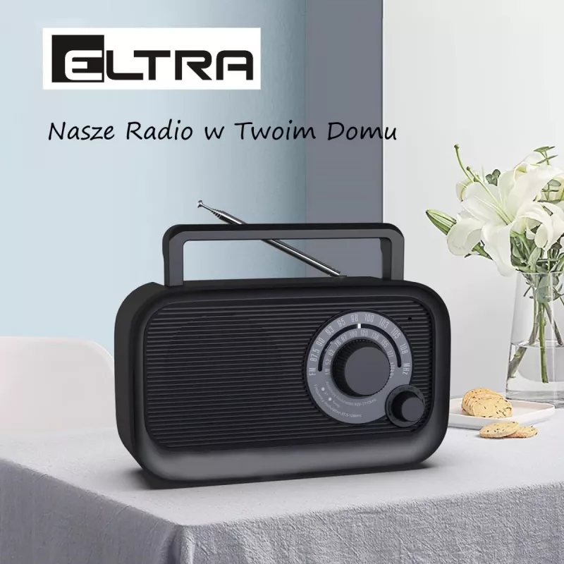 Eltra HANIA black portable radio (model )