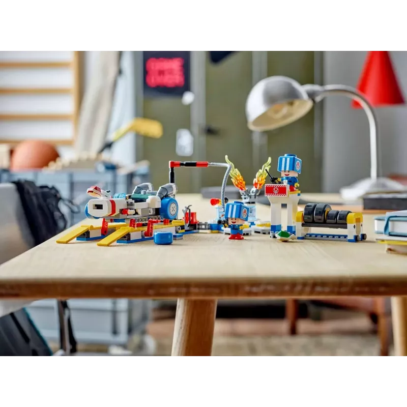 Construction toy LEGO set 72035 Super Mario Mario Kart Toad's Workshop, interactive levels and figures