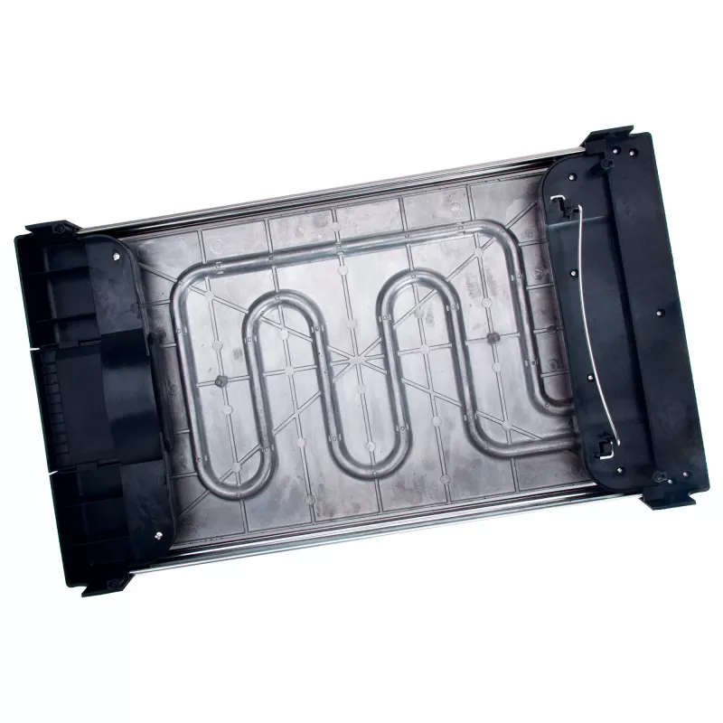 Contact grill Jata JEGR3000 — rectangular 480×320 mm, 2700 W, touch controls, black
