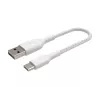 USB cable Belkin CAB002BT0MWH 0.15 m USB A USB C White