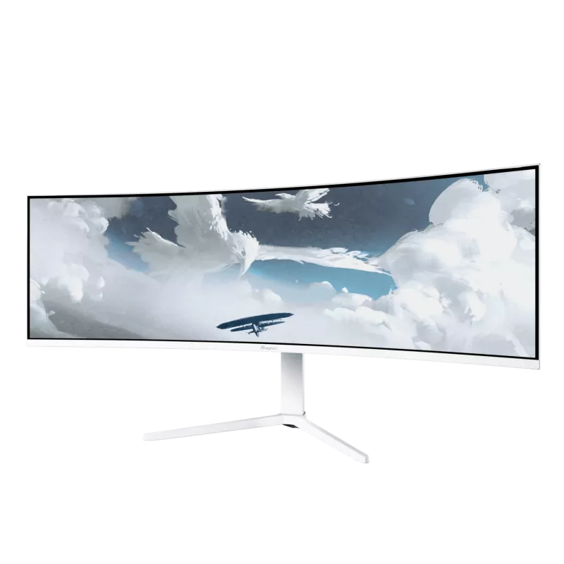 Curved monitor Arozzi Nova 49 inch (124.5 cm) Dual QHD 5120×1440 LED VA, 32:9, 4 ms, USB hub, speakers, white