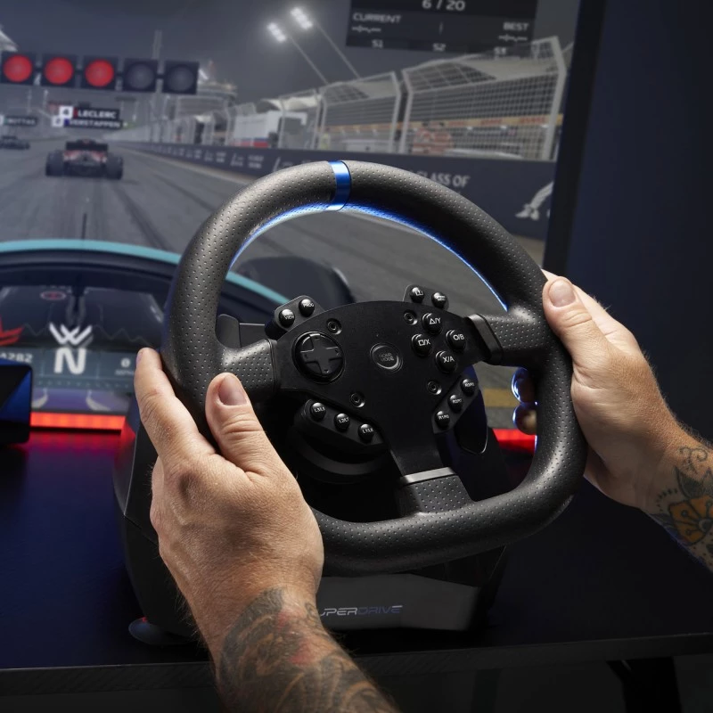 Steering wheel + Pedals Subsonic SA5640-NG Black PC PlayStation 4 Xbox One
