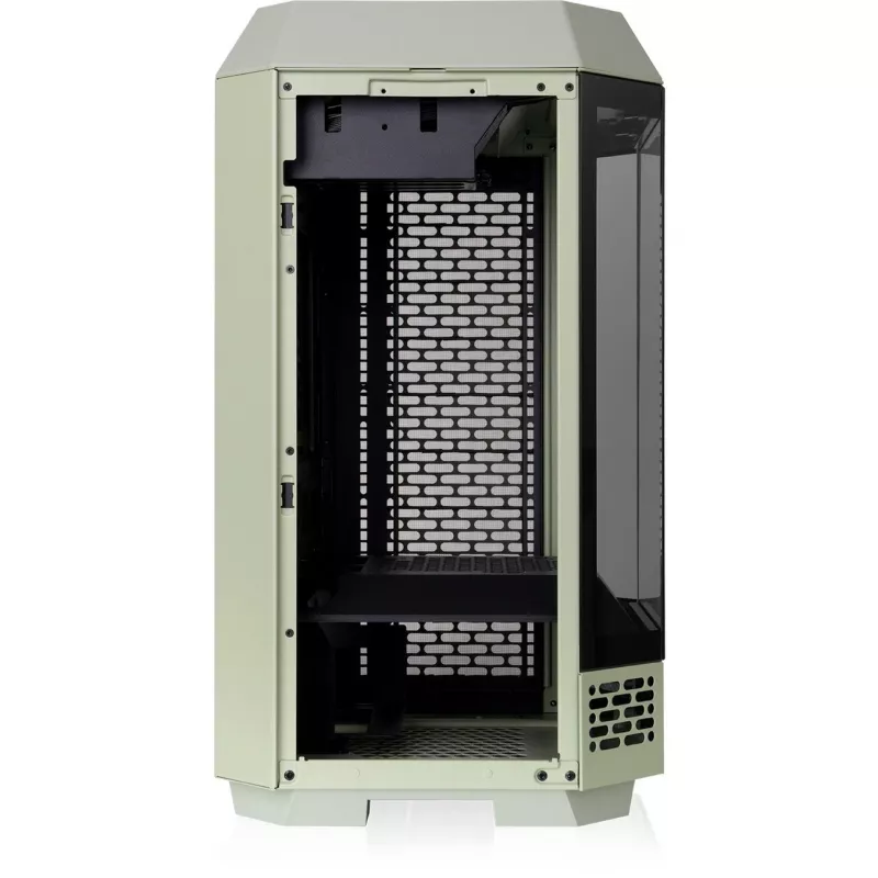 The Tower 250 , Tower-Enclosure Light Green, Tempered Glass