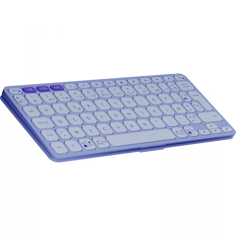Logitech Keys-To-Go 2 Keyboard Universal Bluetooth AZERTY French Lilac