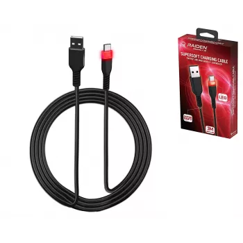 USB-C Charging Cable SUBSONIC SA5601 3 m – Compatible with PS5, Xbox, Nintendo Switch