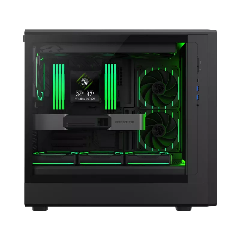 Gamemax Case | CLAW 460 BK | Black | Mid-Tower | Power supply included No
