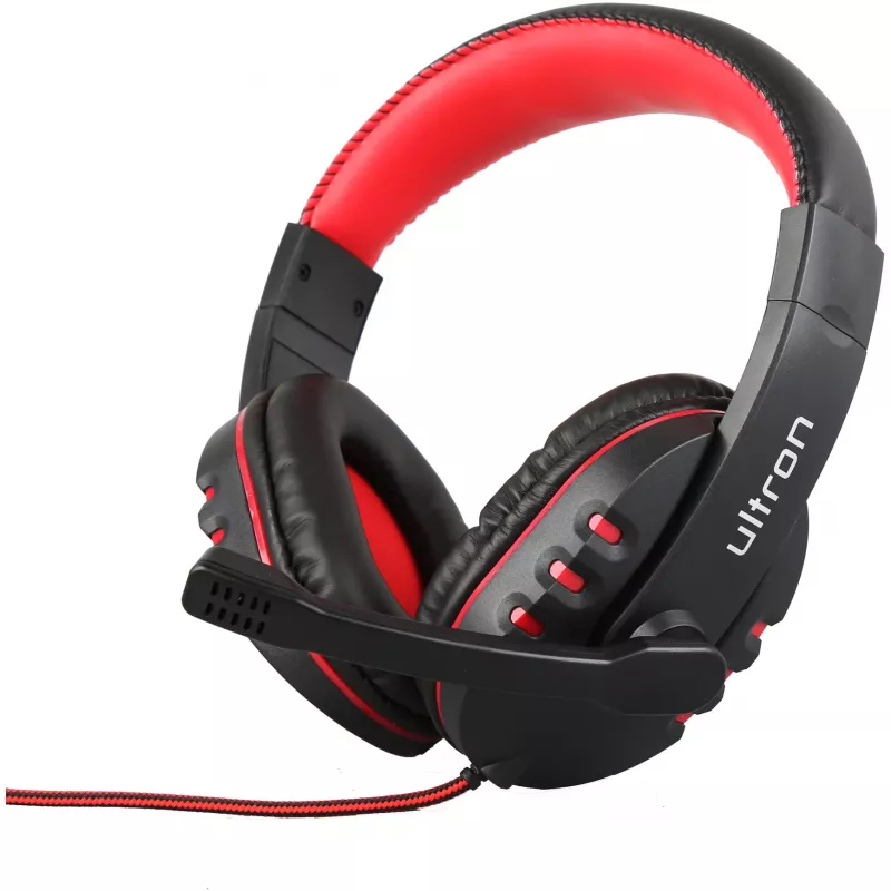 Gaming Set Ultron HAWK Keyboard Mouse QWERTZ German Black Red White