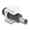 DeLOCK Keystone Module DC 5.5 x 2.1 mm female to male white