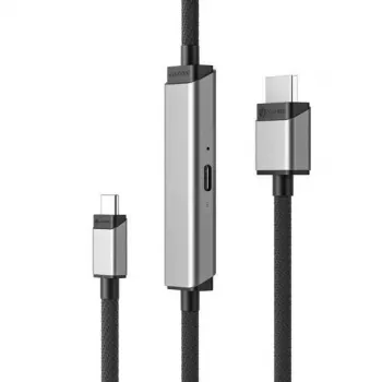 ALOGIC ULCHDPD01-SGR video cable adapter 1 m USB Type-C HDMI + USB Silver