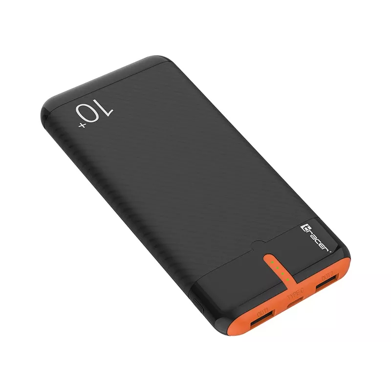 PowerBank EnerGo 10000mAh black-orange