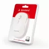 Wireless mouse GEMBIRD MUSW-4B-01-W, ambidextrous, optical 1600 DPI, 4 buttons, RF wireless, white