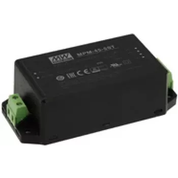 Power adapter Mean Well MPM-45-24ST 45 W indoor 24 V, input 80–264 V, black, 52×109×33.5 mm