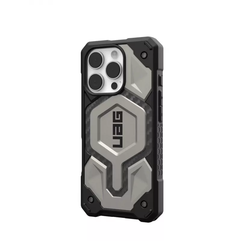 Urban Armor Gear Monarch Pro mobile phone case 16 cm (6.3) Cover Titanium